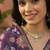 Purple linen printed saree with blouse