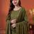 Women Ethnic Actual Woven design Regular Sequinned Kurta With Trousers & Dupatta