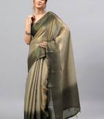 Multicolor tussar dyed saree with blouse