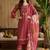 Women Floral Embroidered Regular Thread Work Kurta with Trousers & With Dupatta