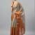 Grey tussar woven design saree with blouse