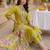 Women Ethnic Motifs Embroidered Panelled Sequinned Kurta with Trousers & With Dupatta