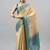 Multicolor tussar dyed saree with blouse