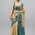 Multicolor tussar dyed saree with blouse