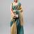 Multicolor tussar dyed saree with blouse