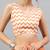 Orange georgette printed saree with blouse