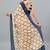 Peach georgette printed saree with blouse