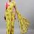 Lime georgette printed saree with blouse