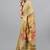 Gold tussar printed saree with blouse