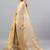 Beige tussar printed saree with blouse