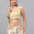 Off white chiffon printed saree with blouse