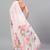 Pink chiffon printed saree with blouse