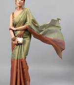 Multicolor tissue woven design saree with blouse