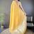 Yellow silk blend woven design saree with blouse