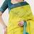 Yellow linen woven design saree with blouse