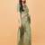 Olive polyester woven design saree with blouse