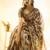 Beige polyester woven design saree with blouse