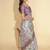 Multicolor polyester printed saree with blouse