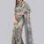 Multicolor polyester printed saree with blouse