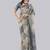 Multicolor polyester printed saree with blouse