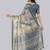 Multicolor polyester printed saree with blouse