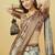 Multicolor polyester printed saree with blouse