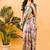 Multicolor polyester printed saree with blouse