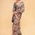 Multicolor polyester printed saree with blouse