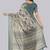Off white polyester printed saree with blouse