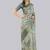 Multicolor polyester printed saree with blouse