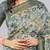 Multicolor polyester printed saree with blouse