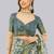 Multicolor polyester printed saree with blouse