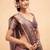 Purple polyester woven design saree with blouse
