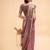 Purple polyester woven design saree with blouse