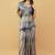 Blue polyester woven design saree with blouse