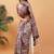 Multicolor polyester printed saree with blouse