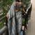 Grey polyester woven design saree with blouse