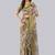 Multicolor polyester printed saree with blouse
