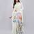 Off white georgette printed saree with blouse