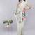 Off white georgette printed saree with blouse