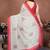 Off white pure linen printed saree with blouse