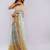 White pure linen printed saree with blouse