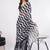 Black pure linen printed saree with blouse