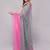 Multicolor pure linen striped saree with blouse