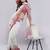 White georgette printed saree with blouse