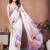 White pure linen printed saree with blouse