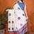White pure linen printed saree with blouse