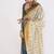 Off white pure linen printed saree with blouse
