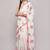 White pure linen printed saree with blouse