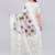 Off white silk blend printed saree with blouse